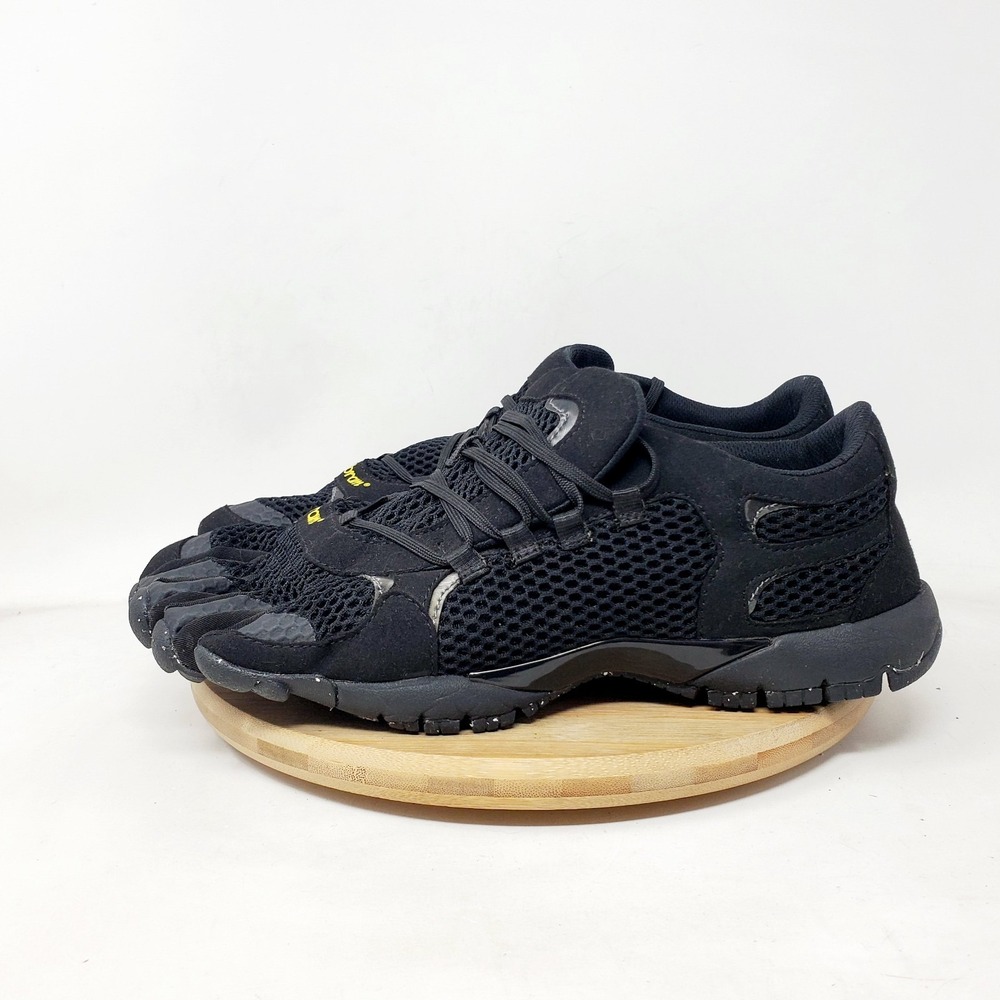 Vibram Fivefingers Roadaround Shoe Men 41 Black Lace Up Trail Minimalist Sneaker